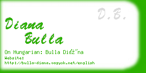 diana bulla business card